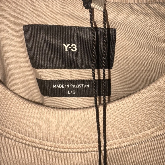 NWT!! Adidas Women's Y-3 by Yohji Yamamoto French Terry Crew Sweatshirt - Picture 4 of 5